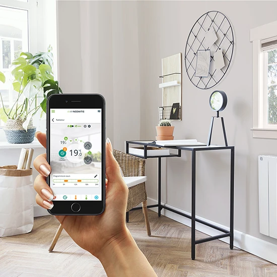 thermostat connecté avec smartphone